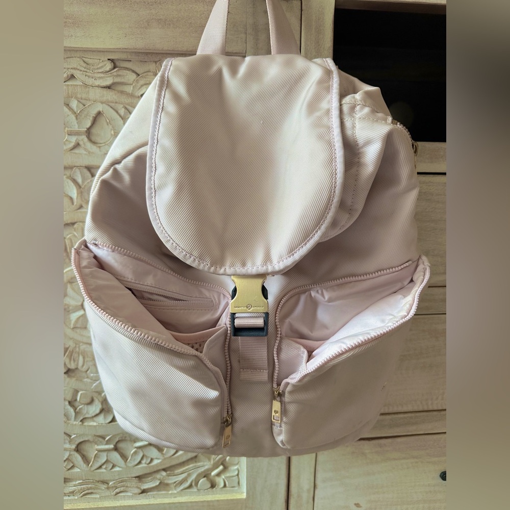Light pink LuLuLemon Backpack
